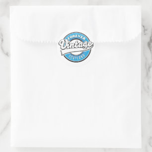 Sticker Rond Logo pour l'Australie vintage Classic Round Stick