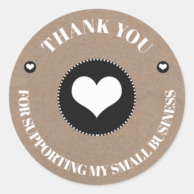 Sticker Rond Logo professionnel Merci PME (Devant)