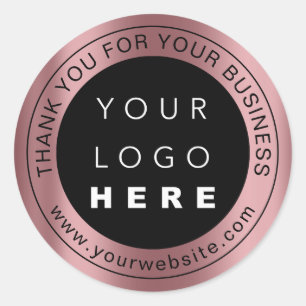 Sticker Rond Logo Professionnel Merci Promotions Business
