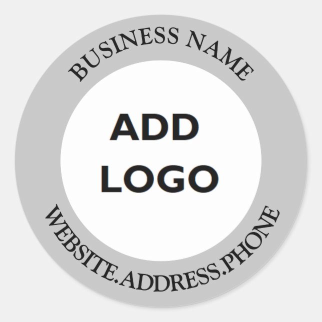 Sticker Rond Logo professionnel personnalisé (Devant)