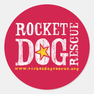 Sticker Rond Logo RDR (wht/goldenrod)