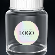 Logo Rectangle Entreprise Personnalisé Pastel Holo
