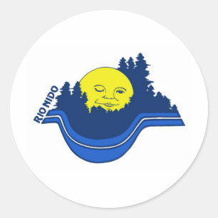Sticker Rond logo Rio Nido