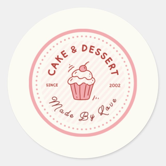 Sticker Rond Logo rond (Devant)