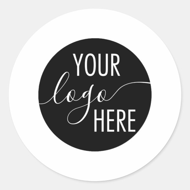 Sticker Rond Logo simple personnalisé (Devant)