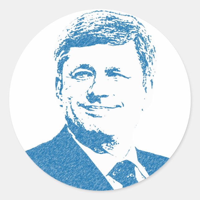 Sticker Rond Logo Stephen Harper (Devant)