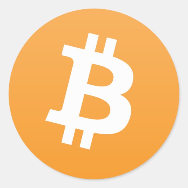 Sticker Rond Logo/Sticker Bitcoin rond (Devant)