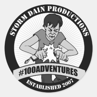 Sticker Rond Logo Storm Dain Productions