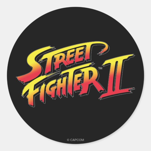 Sticker Rond Logo Street Fighter II (Devant)