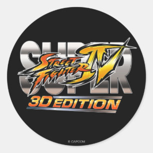 Sticker Rond Logo Super Street Fighter IV 3D Edition