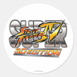 Sticker Rond Logo superbe de l'édition 3D de Street Fighter IV