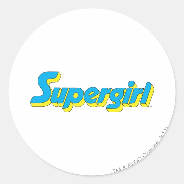 Sticker Rond Logo Supergirl (Devant)