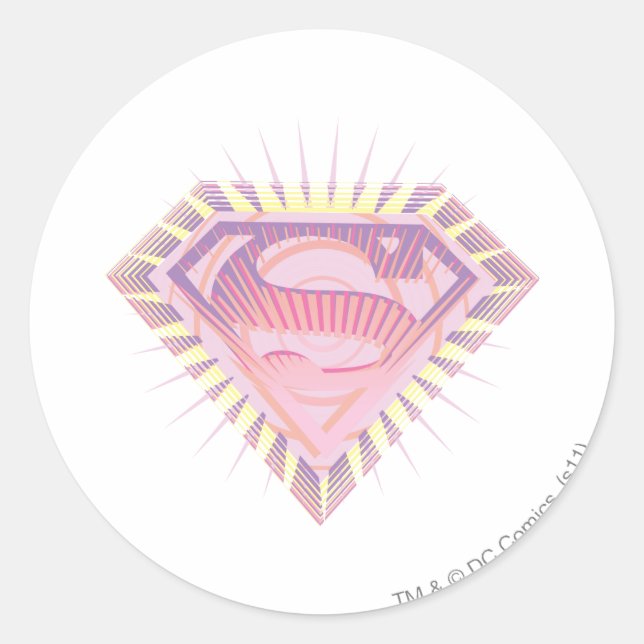 Sticker Rond Logo Supergirl Rad (Devant)