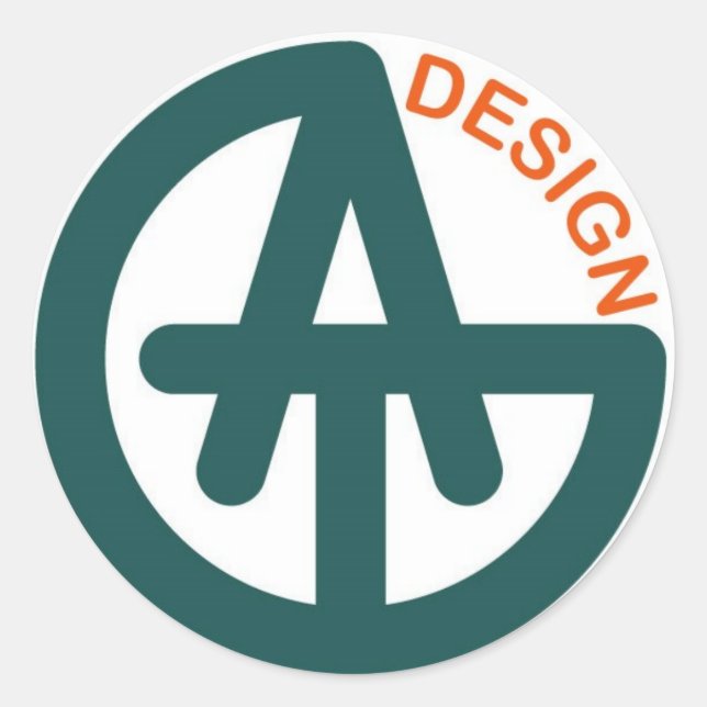 Sticker Rond logo_tag_design (Devant)