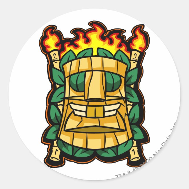 Sticker Rond Logo Team Mystery Island (Devant)