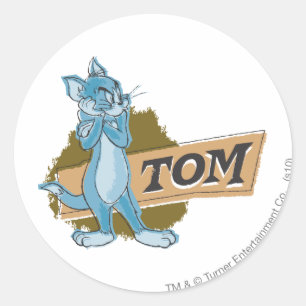 Sticker Rond Logo Tom Attitude