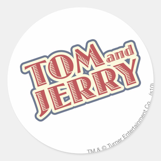Sticker Rond Logo Tom et Jerry (Devant)
