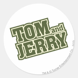Sticker Rond Logo Tom et Jerry 3