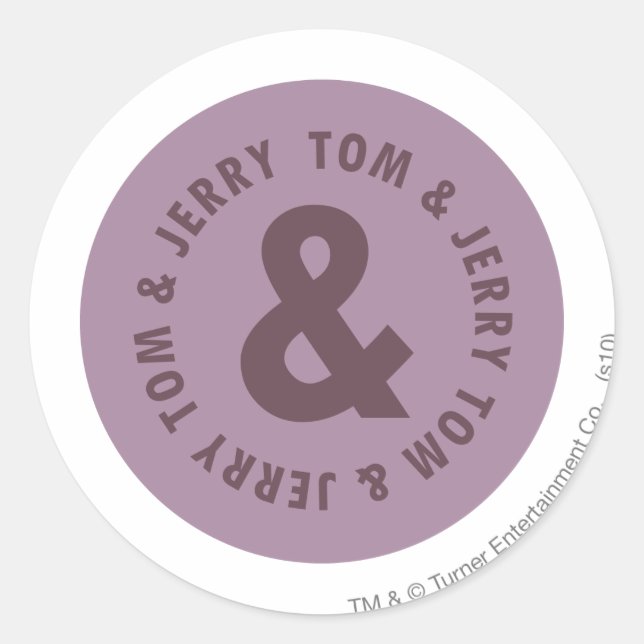 Sticker Rond Logo Tom et Jerry Round 7 (Devant)
