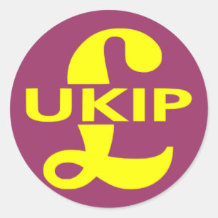 Sticker Rond Logo UKIP