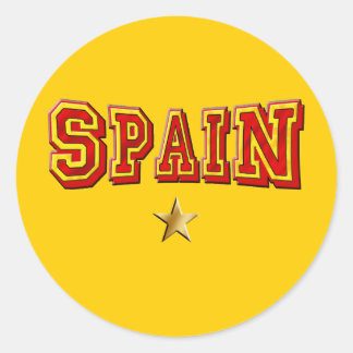 Sticker Rond Logo une étoile de l'Espagne