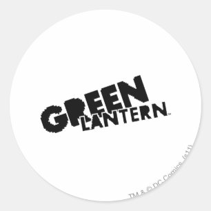Sticker Rond Logo vert de lanterne - pixels