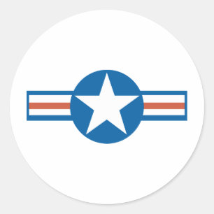 Sticker Rond Logo vintage de l'aviation_2