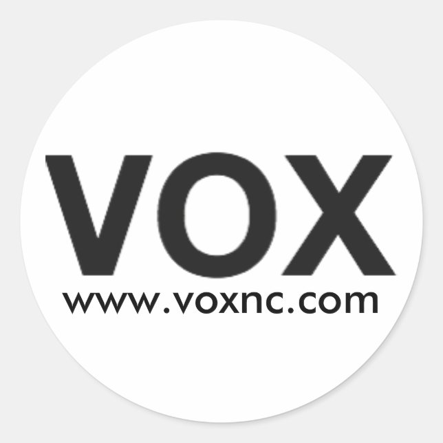 Sticker Rond Logo VOX (Sticker) (Devant)