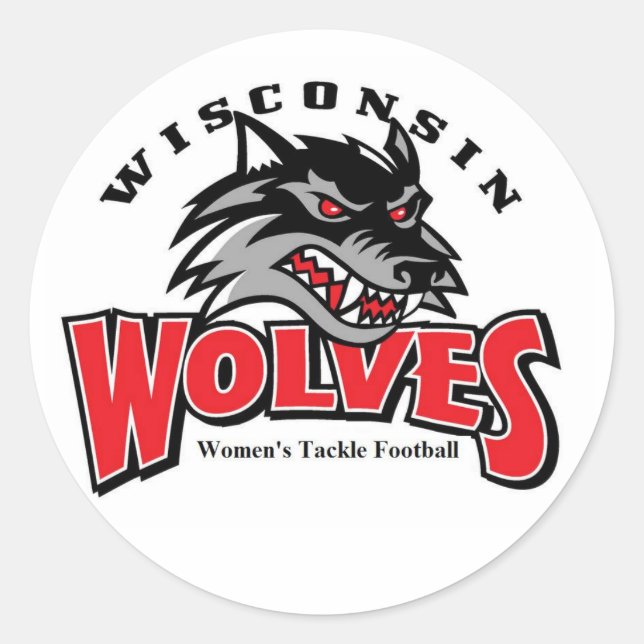 Sticker Rond Logo Wolf (Devant)