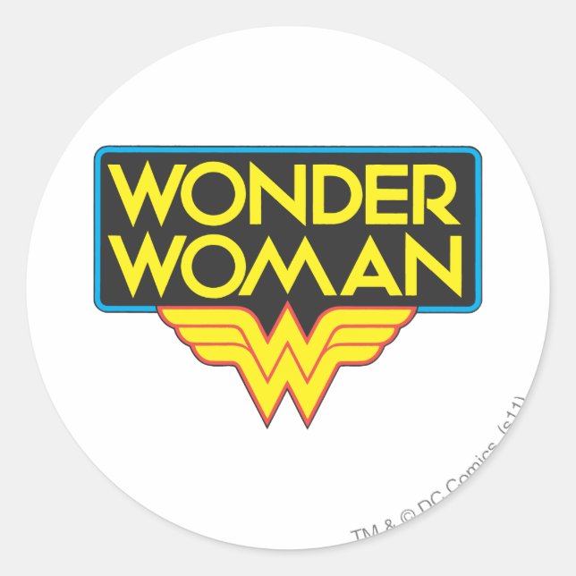 Sticker Rond Logo Wonder Woman 3 (Devant)