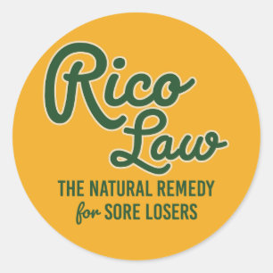 STICKER ROND LOI RICO