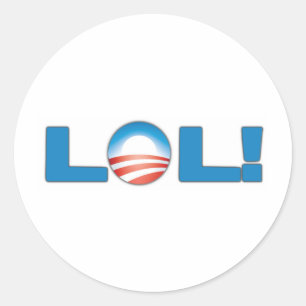 Sticker Rond LOL Anti Obama
