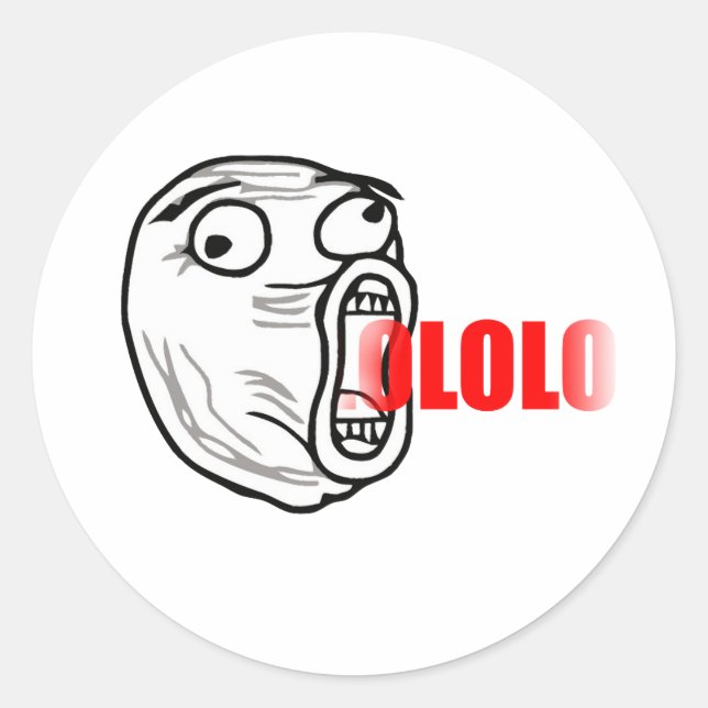 Sticker Rond LOL Guy (Devant)