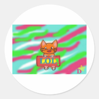 Sticker Rond LOL Warrriorcats