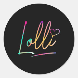 Sticker Rond Lolli Grandma Mères Jour Cadeaux Pour Maman Mama