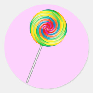 Sticker Rond Lollipop