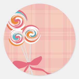 Sticker Rond lollipopes confiseur pâtisserie cuisine pâtisserie