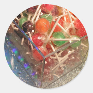 Sticker Rond Lollipops