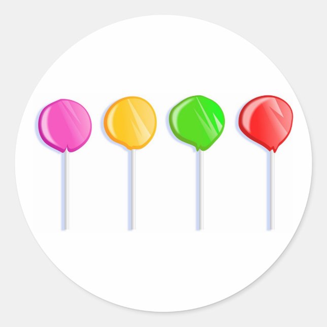 Sticker Rond Lollipops (Devant)