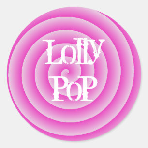 Sticker Rond Lollypop