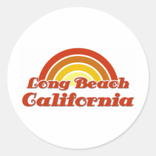 Sticker Rond Long Beach
