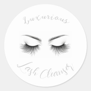 Sticker Rond Longs Cils Extensions de Cils Beauté