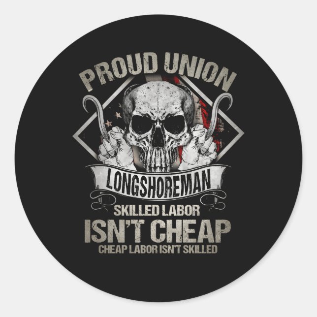 Sticker Rond Longshore À L'Arrière De (Devant)