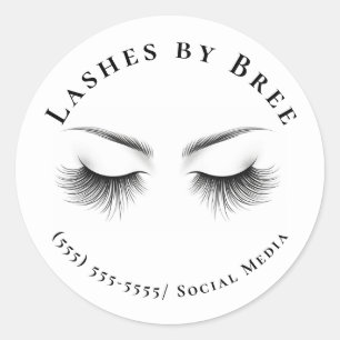 Sticker Rond Longues Lashes Eyelash Extensions Beauté