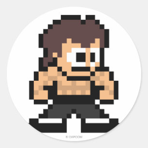 Sticker Rond Longueur de la fréquence de 8 bits