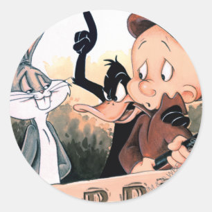 Sticker Rond LOONEY TUNES™ Saison de lapin