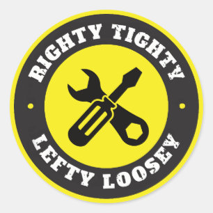 Sticker Rond Loosey droit serré gauche