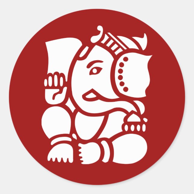 Sticker Rond Lord Ganesha (Devant)
