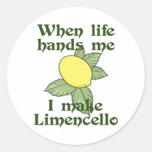 STICKER ROND LORSQUE LA VIE ME FAIT DES LÉMONS