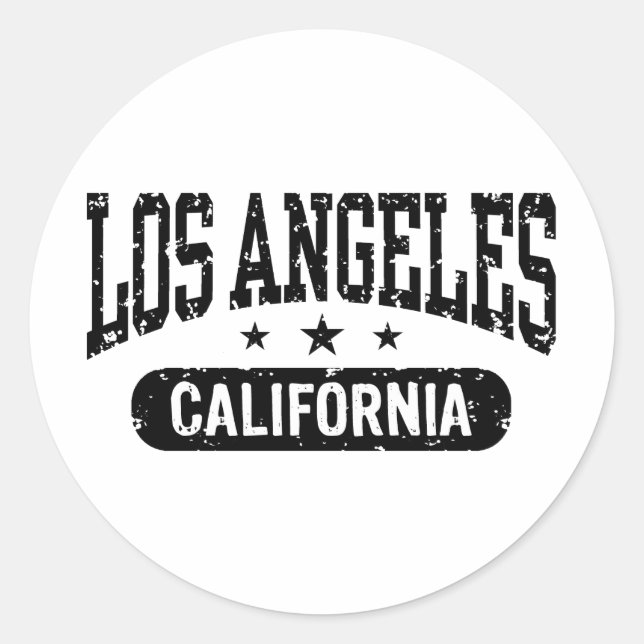 Sticker Rond Los Angeles (Devant)